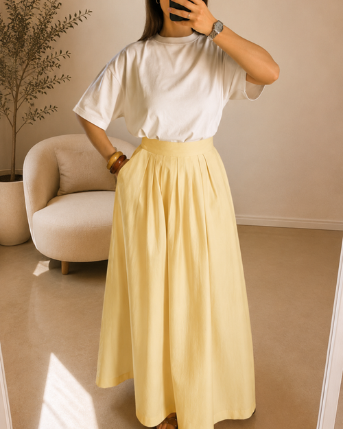 Jupe JAUNE BEURRE